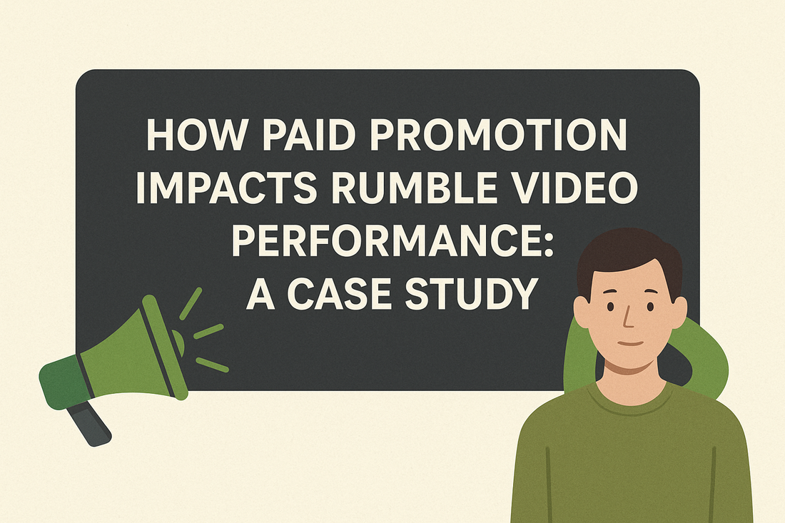 How Paid Promotion Impacts Rumble Video Performance: A Case Study