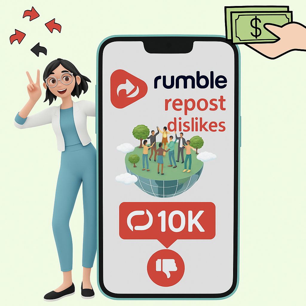 Buy Rumble Repost Dislikes