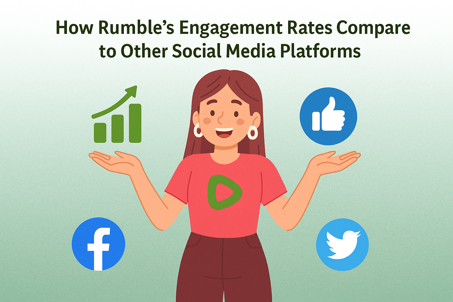 Like On Rumble How Rumble’s Engagement Rates Compare to YouTube, TikTok, Facebook, X ...