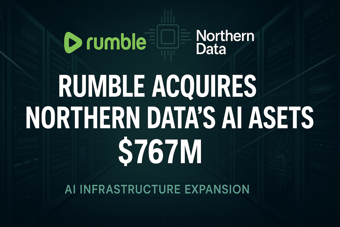 Rumble Makes Bold Move Into AI Infrastructure with $767 Million Northern Data Acquisition