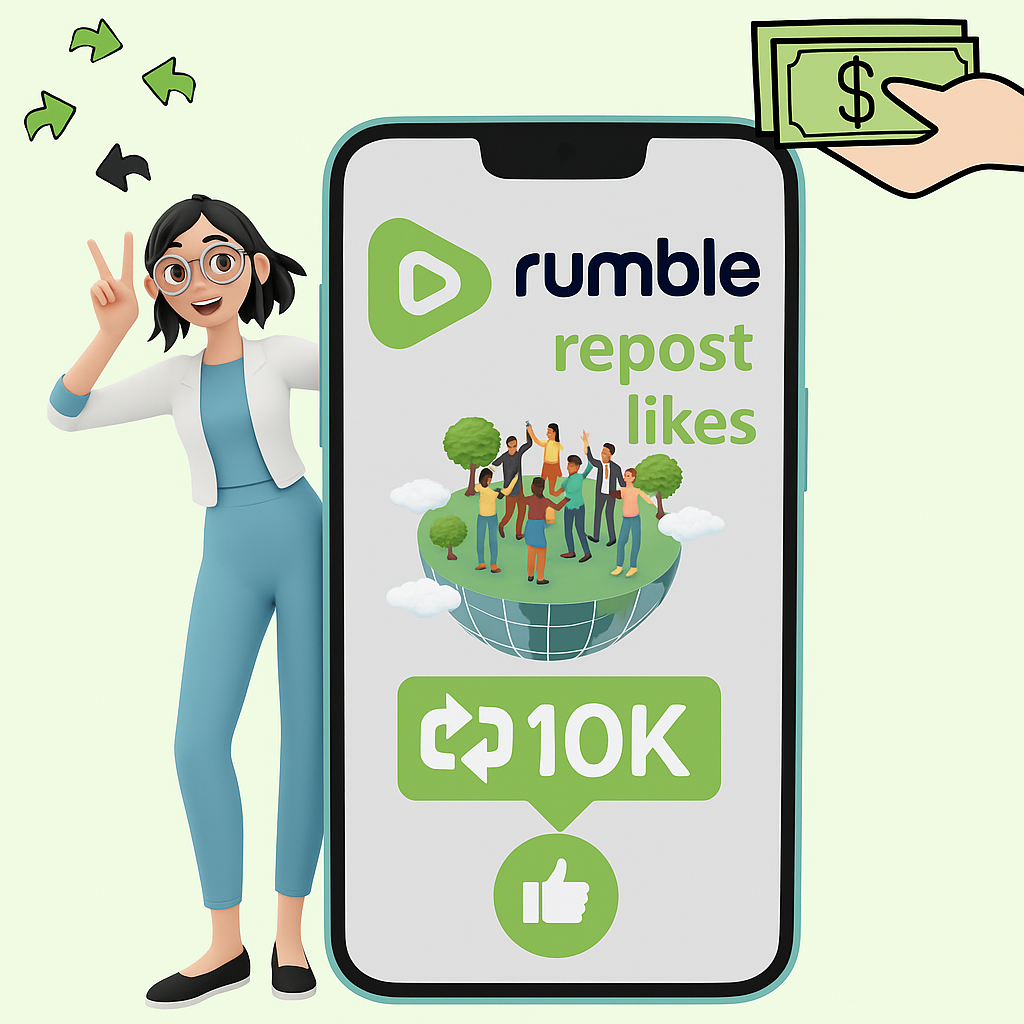 Rumble repost engagement graphic